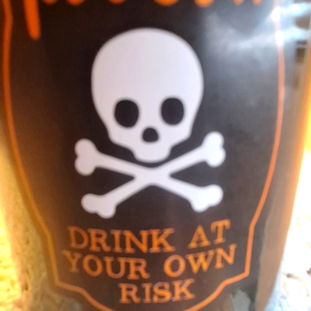 7.5" "Poison, Drink at Your Own Risk" Decorative Bottle.
